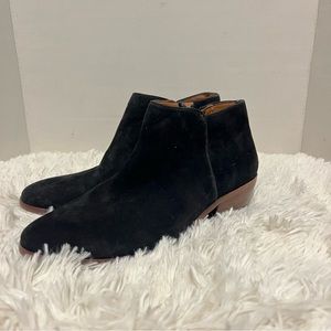 Sam edelman booties sz 8.5 black suede